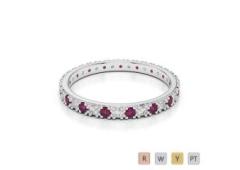 Designer Range of Ruby Eternity Rings