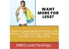 Join our group discount membership program and save big especially during the holidays!