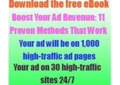 Download the free eBook - "Increase Your Ad Revenue: 11 Proven Methods That Work