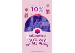 AdCreative.ai  Get 10 Off on All Plans  Exclusive Coupon