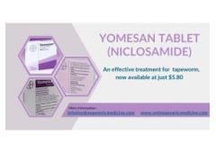 Treat tapeworm infection with Yomesan Tablet (Niclosamide)