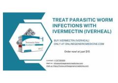 Treat parasitic worm infections with Ivermectin (Iverheal)