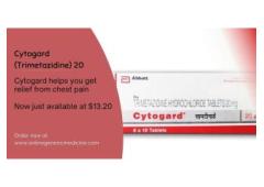 Get relief from chest pain with Cytogard (Trimetazidine) 20 | order now | Onlinegenericmedicine