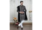 Elegant Long Jacket Kurta Pyjama for Special Occasions