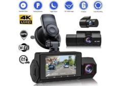 4K Dash Cam with GPS & Wi-Fi for 24h Parking