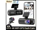 4K Dash Cam with GPS & Wi-Fi for 24h Parking