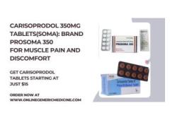 Get relief from muscle pain with Carisoprodol | Buy now at onlinegenericmedicine.