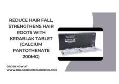 Cure hairfall and get stronger hair with Kerablak | order now at onlinegenericmedicine