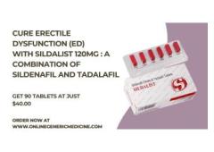 Cure Erectile dysfunction with Slidalist | Buy now only at Onlinegenericmedicine.