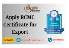 Apply RCMC Certificate for Export