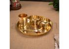 Buy Exclusive Brass Thali – Beautiful Indian Design