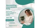 Accounting coursework help up to 20% off best service